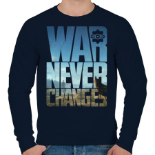 PRINTFASHION War never changes - Férfi pulóver - Sötétkék férfi pulóver, kardigán