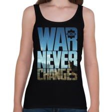 PRINTFASHION War never changes - Női atléta - Fekete női trikó