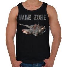 PRINTFASHION war zone - Férfi atléta - Fekete atléta, trikó