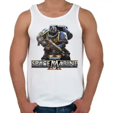 PRINTFASHION Warhammer 40000 - Férfi atléta - Fehér atléta, trikó