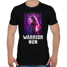 PRINTFASHION Warrior Nun - Férfi póló - Fekete