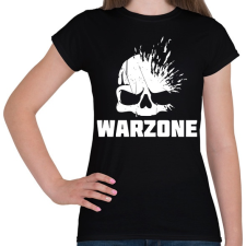PRINTFASHION Warzone fejlövés - Női póló - Fekete női póló