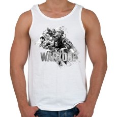 PRINTFASHION Warzone - Férfi atléta - Fehér