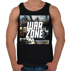 PRINTFASHION Warzone - Férfi atléta - Fekete
