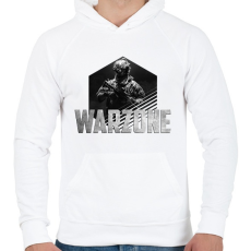 PRINTFASHION Warzone - Férfi kapucnis pulóver - Fehér