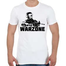 PRINTFASHION Warzone - Férfi póló - Fehér férfi póló