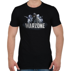 PRINTFASHION Warzone - Férfi póló - Fekete