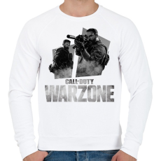 PRINTFASHION Warzone - Férfi pulóver - Fehér