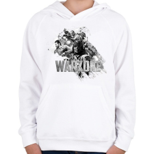 PRINTFASHION Warzone - Gyerek kapucnis pulóver - Fehér gyerek pulóver, kardigán