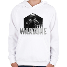 PRINTFASHION Warzone - Gyerek kapucnis pulóver - Fehér