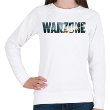 PRINTFASHION Warzone Logo - Női pulóver - Fehér női pulóver, kardigán