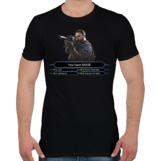 PRINTFASHION Warzone Millionaire - Férfi póló - Fekete