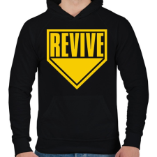 PRINTFASHION Warzone Revive - Férfi kapucnis pulóver - Fekete férfi pulóver, kardigán