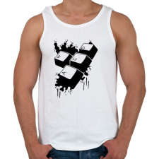 PRINTFASHION WASD - Férfi atléta - Fehér atléta, trikó