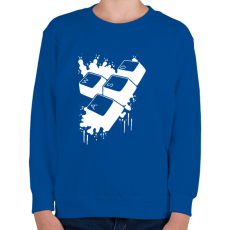 PRINTFASHION wasd - Gyerek pulóver - Királykék