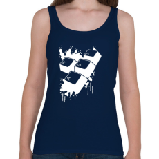 PRINTFASHION wasd - Női atléta - Sötétkék