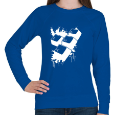 PRINTFASHION wasd - Női pulóver - Királykék női pulóver, kardigán