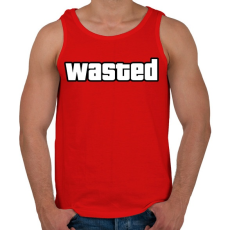 PRINTFASHION Wasted GTA - Férfi atléta - Piros