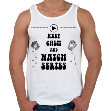 PRINTFASHION Watch series - Férfi atléta - Fehér atléta, trikó