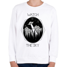 PRINTFASHION Watch the sky - Gyerek pulóver - Fehér gyerek pulóver, kardigán