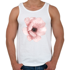 PRINTFASHION Watercolor Flower - Férfi atléta - Fehér