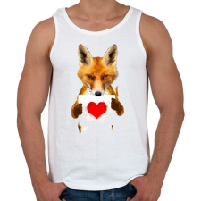 PRINTFASHION Watercolor fox love - Férfi atléta - Fehér atléta, trikó