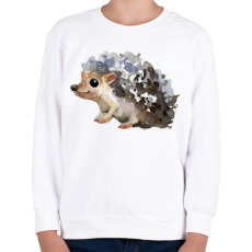 PRINTFASHION Watercolor Hedgehog - Gyerek pulóver - Fehér