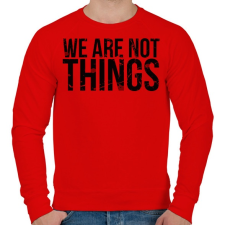 PRINTFASHION We are not - Férfi pulóver - Piros férfi pulóver, kardigán