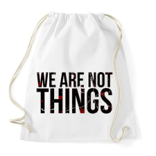 PRINTFASHION We are not - Sportzsák, Tornazsák - Fehér tornazsák
