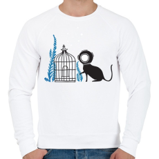 PRINTFASHION We can be friends - Férfi pulóver - Fehér