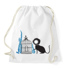 PRINTFASHION We can be friends - Sportzsák, Tornazsák - Fehér tornazsák