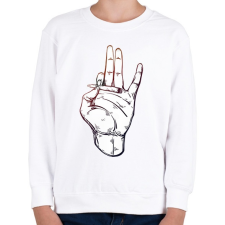 PRINTFASHION We*dEveryD4Y - Gyerek pulóver - Fehér gyerek pulóver, kardigán