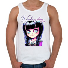 PRINTFASHION Wednesday Addams - Férfi atléta - Fehér