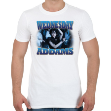 PRINTFASHION Wednesday Addams - Férfi póló - Fehér férfi póló
