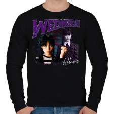 PRINTFASHION Wednesday Addams - Férfi pulóver - Fekete férfi pulóver, kardigán