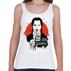 PRINTFASHION Wednesday Addams I hate everything  - Női atléta - Fehér