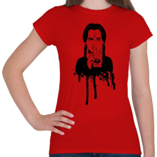 PRINTFASHION Wednesday Addams - Női póló - Piros női póló