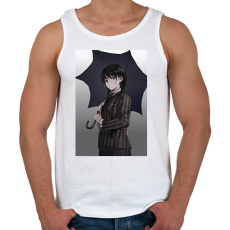 PRINTFASHION Wednesday anime  - Férfi atléta - Fehér