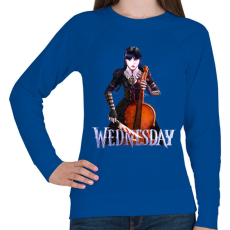PRINTFASHION Wednesday art 12 - Női pulóver - Királykék