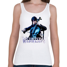 PRINTFASHION Wednesday art 4 - Női atléta - Fehér női trikó