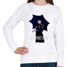 PRINTFASHION Wednesday art  - Női pulóver - Fehér női pulóver, kardigán