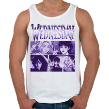 PRINTFASHION Wednesday - Férfi atléta - Fehér atléta, trikó