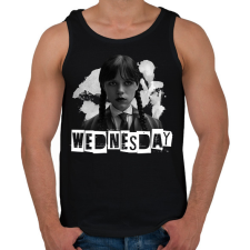 PRINTFASHION wednesday - Férfi atléta - Fekete női trikó