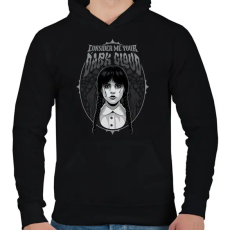 PRINTFASHION Wednesday - Férfi kapucnis pulóver - Fekete