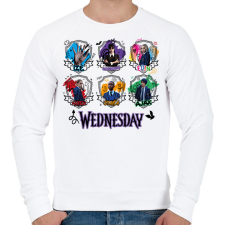 PRINTFASHION Wednesday friends firka - Férfi pulóver - Fehér férfi pulóver, kardigán