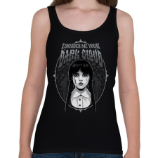 PRINTFASHION Wednesday - Női atléta - Fekete női trikó