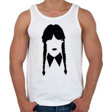 PRINTFASHION Wednesday sziluett - Férfi atléta - Fehér atléta, trikó