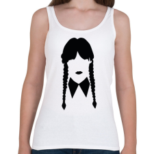 PRINTFASHION Wednesday sziluett - Női atléta - Fehér női trikó