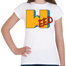 PRINTFASHION Weed - Női póló - Fehér