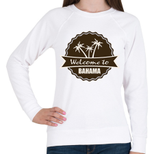 PRINTFASHION Welcome Bahama - Női pulóver - Fehér női pulóver, kardigán